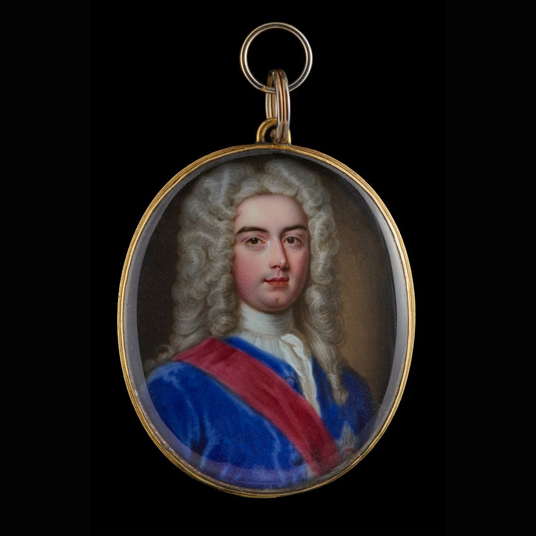 Portrait enamel of a Knight of the Order of the Bath